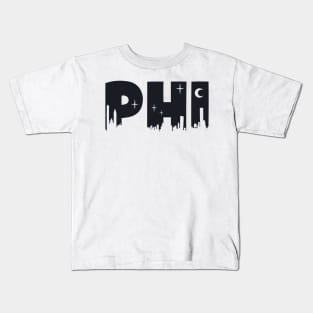 Phi Cityscape Letters Kids T-Shirt